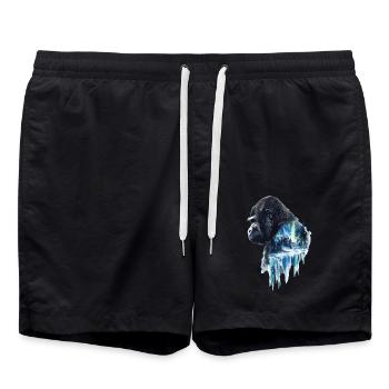 Gorilla - Badeshorts - Schwarz - Vorne - AI Model Male 185 light (185cm)