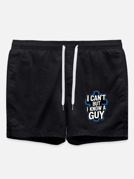 Jesus - ich kann nicht, aber ich kenn da jemanden - Badeshorts - Schwarz