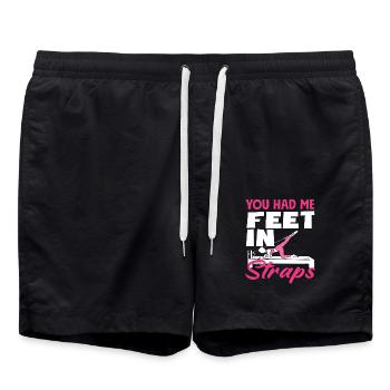 Pilates You Had Me In Straps - Swim Trunks - black - Front - AI Model Male 185 light (185cm)