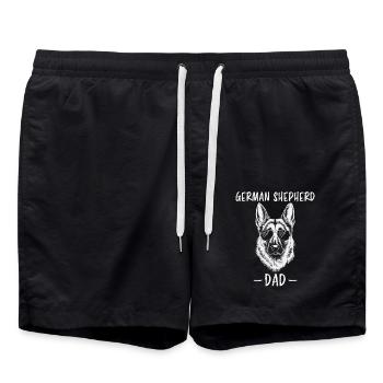 German Shepherd Saying German Shepherd Gift - Swim Trunks - black - Front - AI Model Male 185 light (185cm)