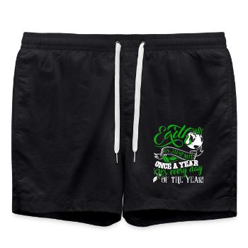 Earth Day Earth Day Every Day - Swim Trunks - black - Front - AI Model Male 185 light (185cm)
