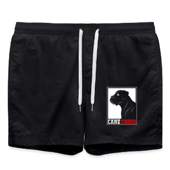 Cane corso - Short de bain - noir - Devant - AI Model Male 185 light (185cm)