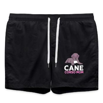 Cane Corso - Badeshorts - Schwarz - Vorne - AI Model Male 185 light (185cm)
