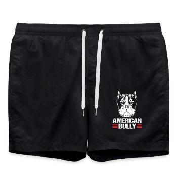 American Bully Pet Dog Dog Gift - Swim Trunks - black - Front - AI Model Male 185 light (185cm)
