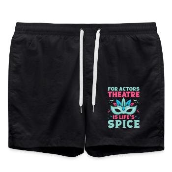 Le théâtre musical est l’idée cadeau de Life ́s Spice - Short de bain - noir - Devant - AI Model Male 185 light (185cm)