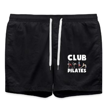 Pilates Club Fitness Fans - Swim Trunks - black - Front - AI Model Male 185 light (185cm)