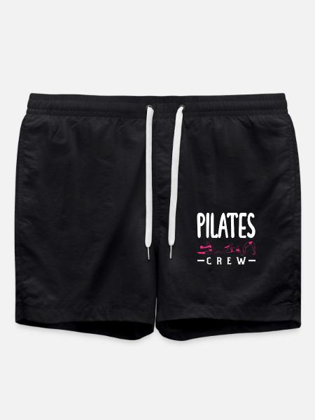 Pilates Crew Team Motivation Joy - Swim Trunks - black