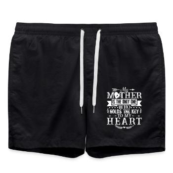 Mother's Day I Love My Mother - Swim Trunks - black - Front - AI Model Male 185 light (185cm)