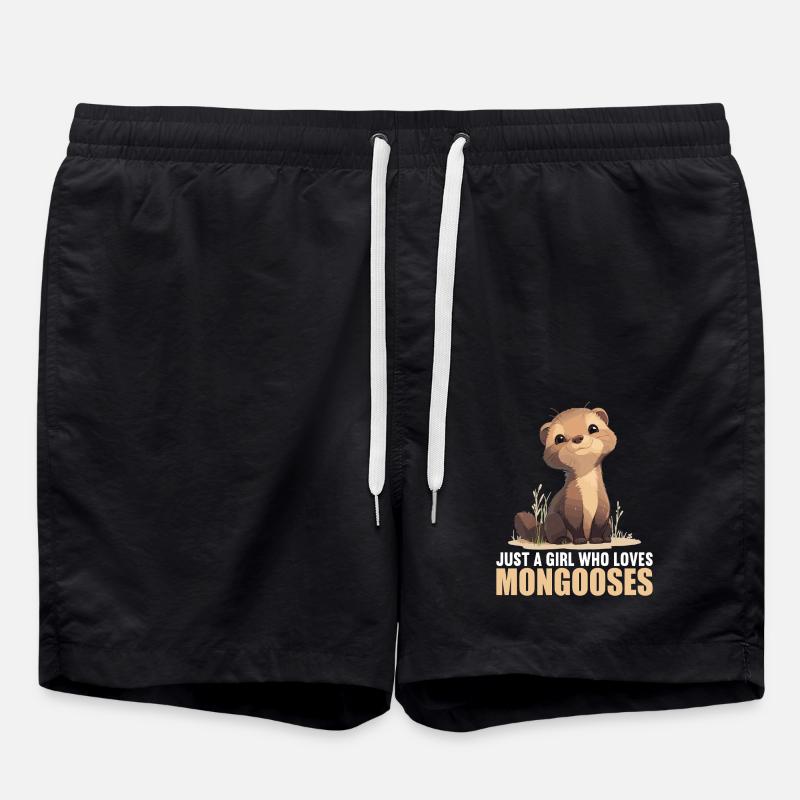 Mongoose's Mongoose - Swim Trunks - black