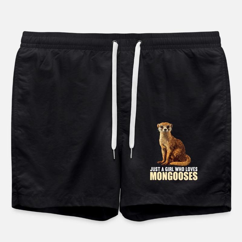 Mongoose's Mongoose - Swim Trunks - black
