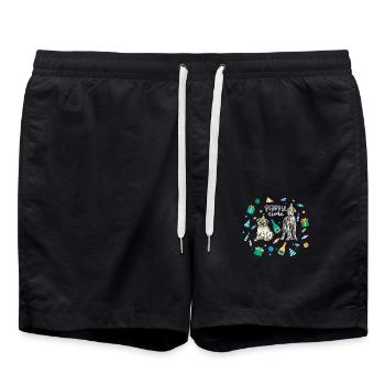 Partyhunde Chiens de fête - Short de bain - noir - Devant - AI Model Male 185 light (185cm)