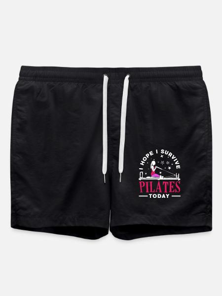 Pilates I survive Pilates today - Swim Trunks - black