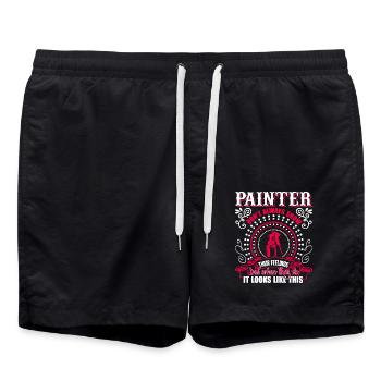 Painter Awesome Painter - Swim Trunks - black - Front - AI Model Male 185 light (185cm)