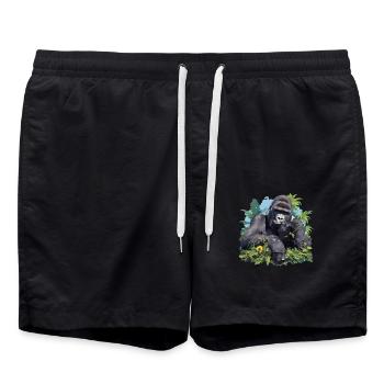 Berggorillas Berggorilla - Badeshorts - Schwarz - Vorne - AI Model Male 185 light (185cm)