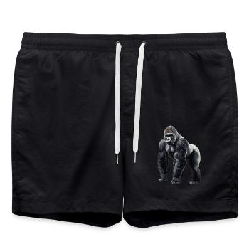 Berggorillas Berggorilla - Badeshorts - Schwarz - Vorne - AI Model Male 185 light (185cm)