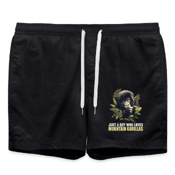 Berggorillas Berggorilla - Badeshorts - Schwarz - Vorne - AI Model Male 185 light (185cm)