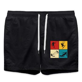 Kitesurfeur Kiteboard Kitesurf Kitesurf - Short de bain - noir - Devant - AI Model Male 185 light (185cm)