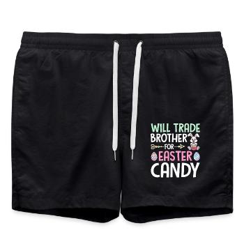 Échangera son frère contre des bonbons de Pâques - Short de bain - noir - Devant - AI Model Male 185 light (185cm)