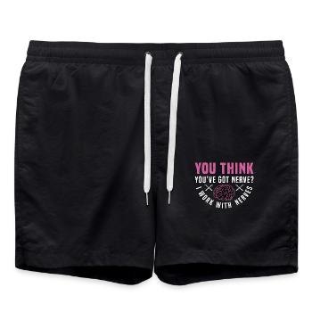Neurosurgeon You Think You've Got Brain Doctor - Badeshorts - Schwarz - Vorne - AI Model Male 185 light (185cm)