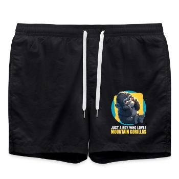 Berggorillas Berggorilla - Badeshorts - Schwarz - Vorne - AI Model Male 185 light (185cm)
