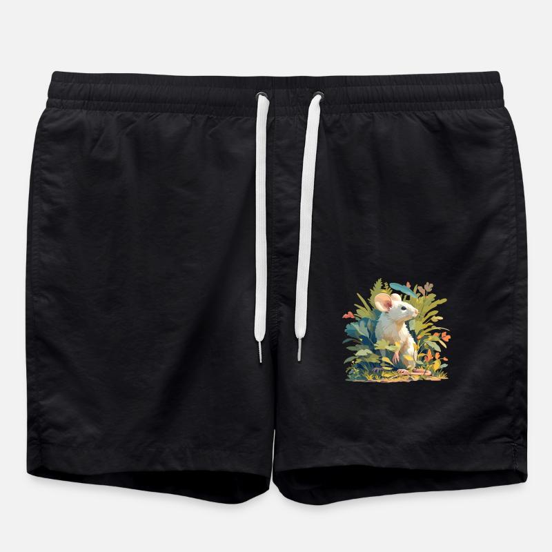 Mäuse Maus - Badeshorts - Schwarz