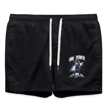 Le pouvoir des filles Fraune Power - Short de bain - noir - Devant - AI Model Male 185 light (185cm)