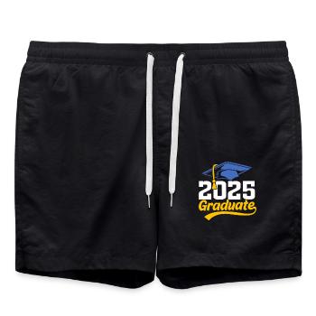 Classe de 2025 Abitur Abiturient Abitur 2025 - Short de bain - noir - Devant - AI Model Male 185 light (185cm)
