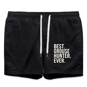 Auerhahn - Badeshorts - Schwarz - Vorne - AI Model Male 185 light (185cm)