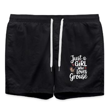 Auerhahn - Badeshorts - Schwarz - Vorne - AI Model Male 185 light (185cm)