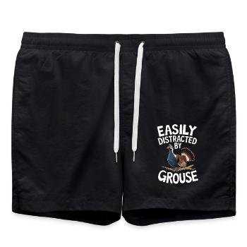 Auerhahn - Badeshorts - Schwarz - Vorne - AI Model Male 185 light (185cm)