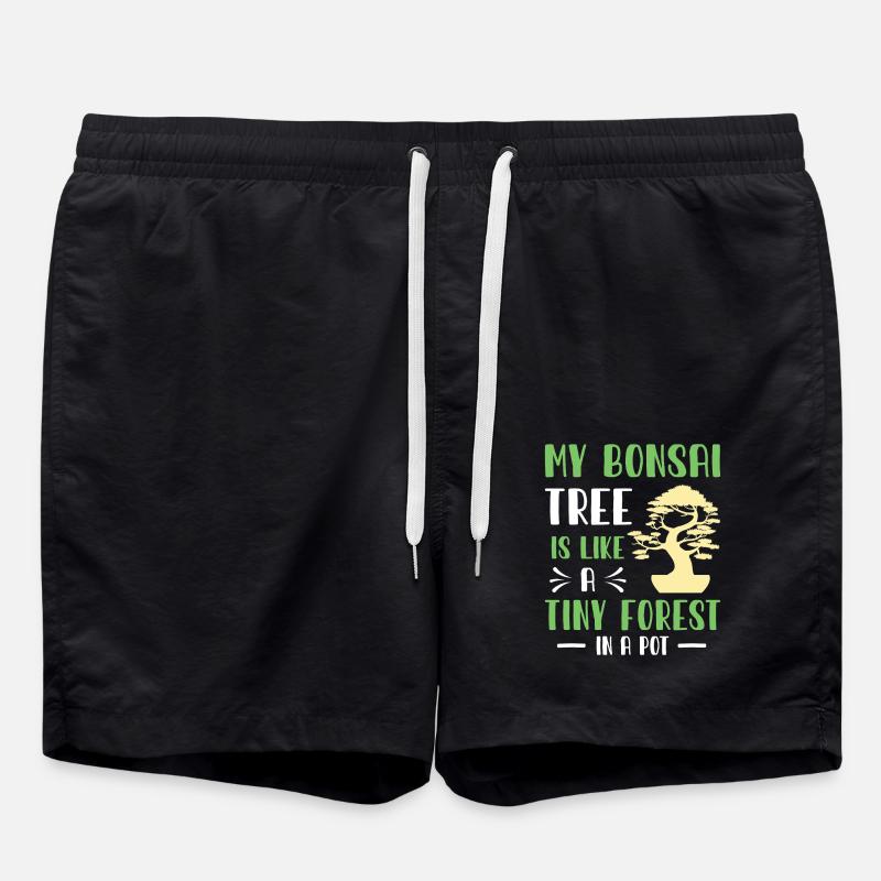 Bonsai Tree - Badeshorts - Schwarz