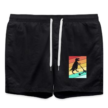 Trottinette Roller - Short de bain - noir - Devant - AI Model Male 185 light (185cm)