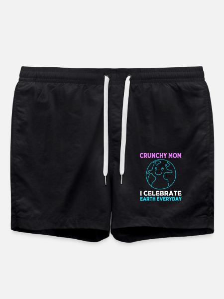 Crunchy Mom - Swim Trunks - black