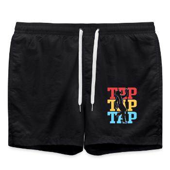 Tap dance - Swim Trunks - black - Front - AI Model Male 185 light (185cm)