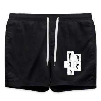 Golfers Golf - Swim Trunks - black - Front - AI Model Male 185 light (185cm)
