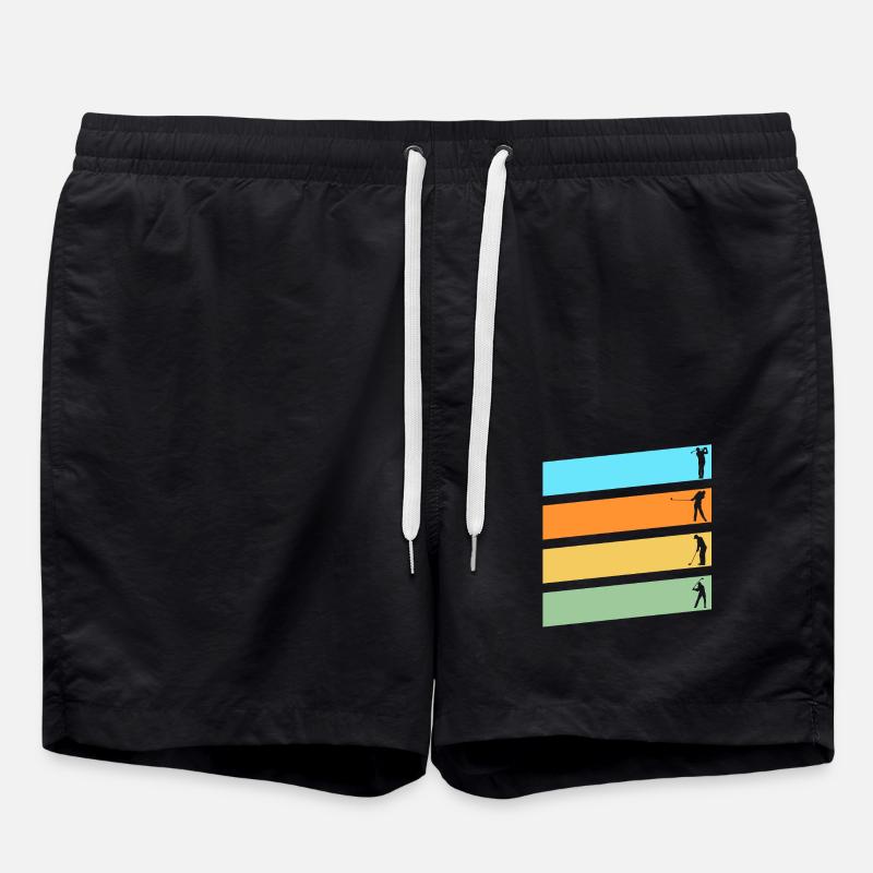Golfers Golf - Swim Trunks - black