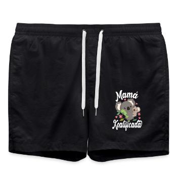 Koalified Mom Mother's Day - Swim Trunks - black - Front - AI Model Male 185 light (185cm)