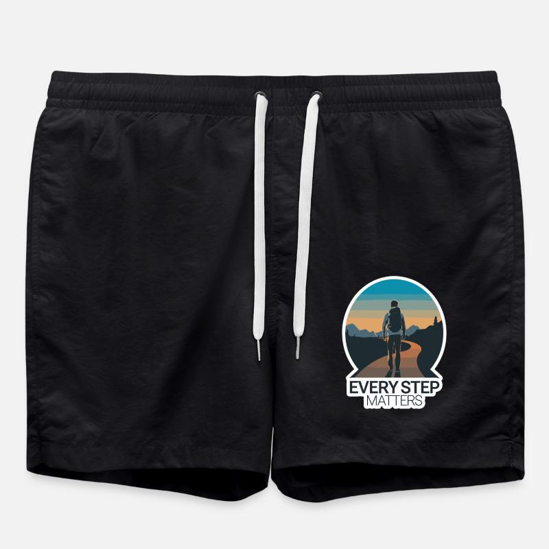 REISE, JEDER SCHRITT ZÄHLT - Badeshorts - Schwarz