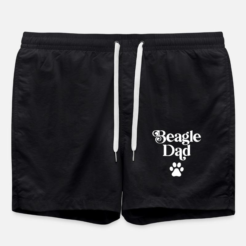 Beagle Dad - Swim Trunks - black