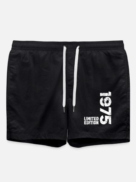 50ème Anniversaire Homme Femme 50 ans né en 1975 - Short de bain - noir