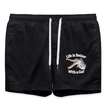 Gar - Badeshorts - Schwarz - Vorne - AI Model Male 185 light (185cm)