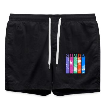 Sumba Indonesia - Swim Trunks - black - Front - AI Model Male 185 light (185cm)