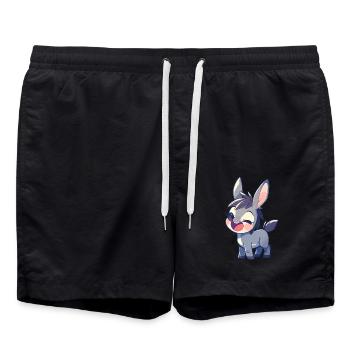 Maultiere Maultier - Badeshorts - Schwarz - Vorne - AI Model Male 185 light (185cm)