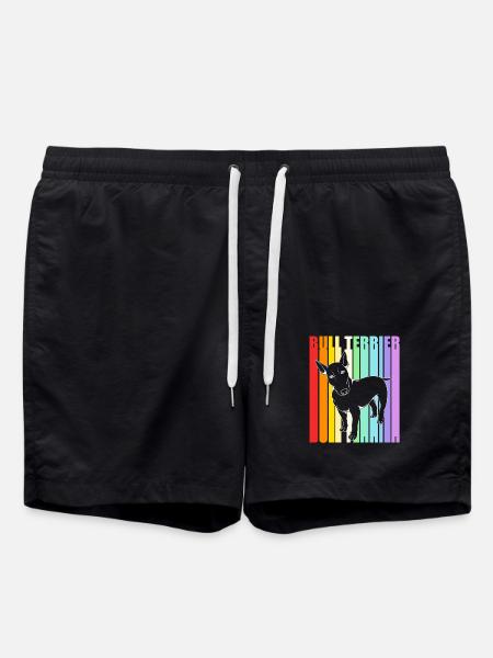 Bull terrier - Swim Trunks - black
