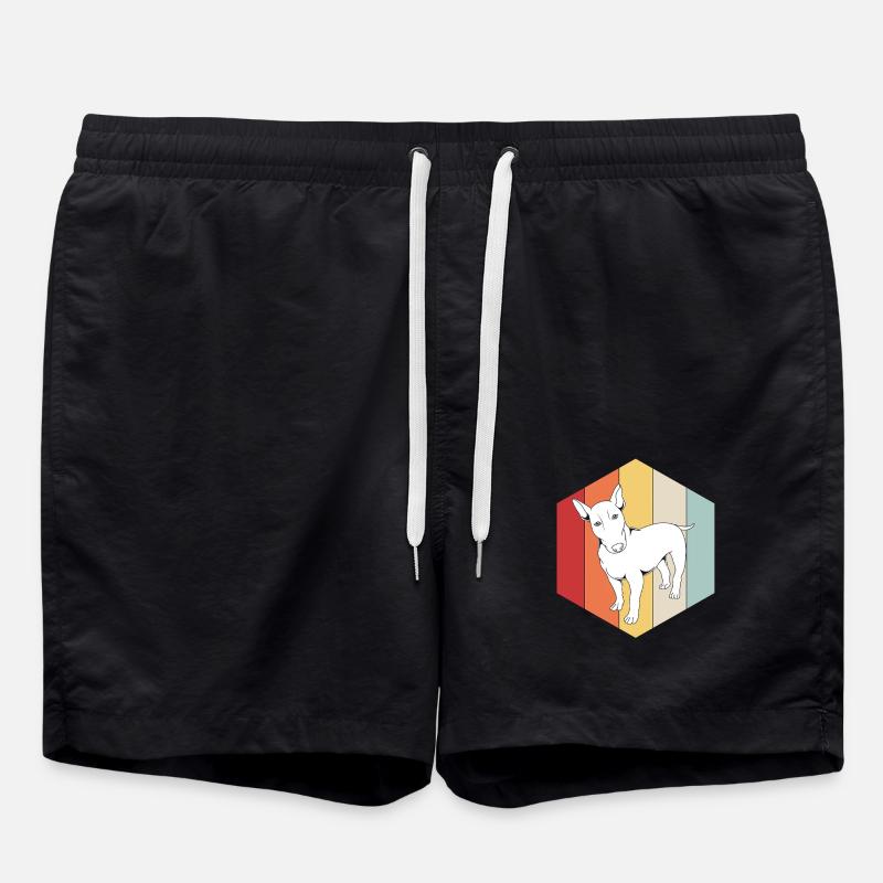 Bull terrier - Swim Trunks - black