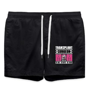 Transplant Surgeon Mom The Idol The Myth Physician - Swim Trunks - black - Front - AI Model Male 185 light (185cm)