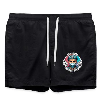 Transplant Surgery My Passion My Surgical Tech - Swim Trunks - black - Front - AI Model Male 185 light (185cm)