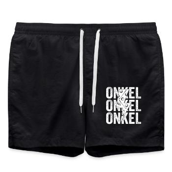 Golfers Uncle Golf - Swim Trunks - black - Front - AI Model Male 185 light (185cm)