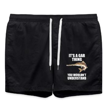 Gar - Badeshorts - Schwarz - Vorne - AI Model Male 185 light (185cm)