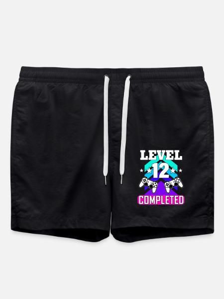 12 Birthday - Swim Trunks - black